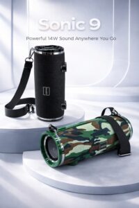 Jiayou Sonic 9 portable 14W Bluetooth speaker with belt