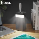 HOCO DB50 80000mAh Fast Charging Power Bank | 2 Type-C / 4 USB Ports | 22.5W PD/QC | LED Display & Flashlight – Black - Image 3