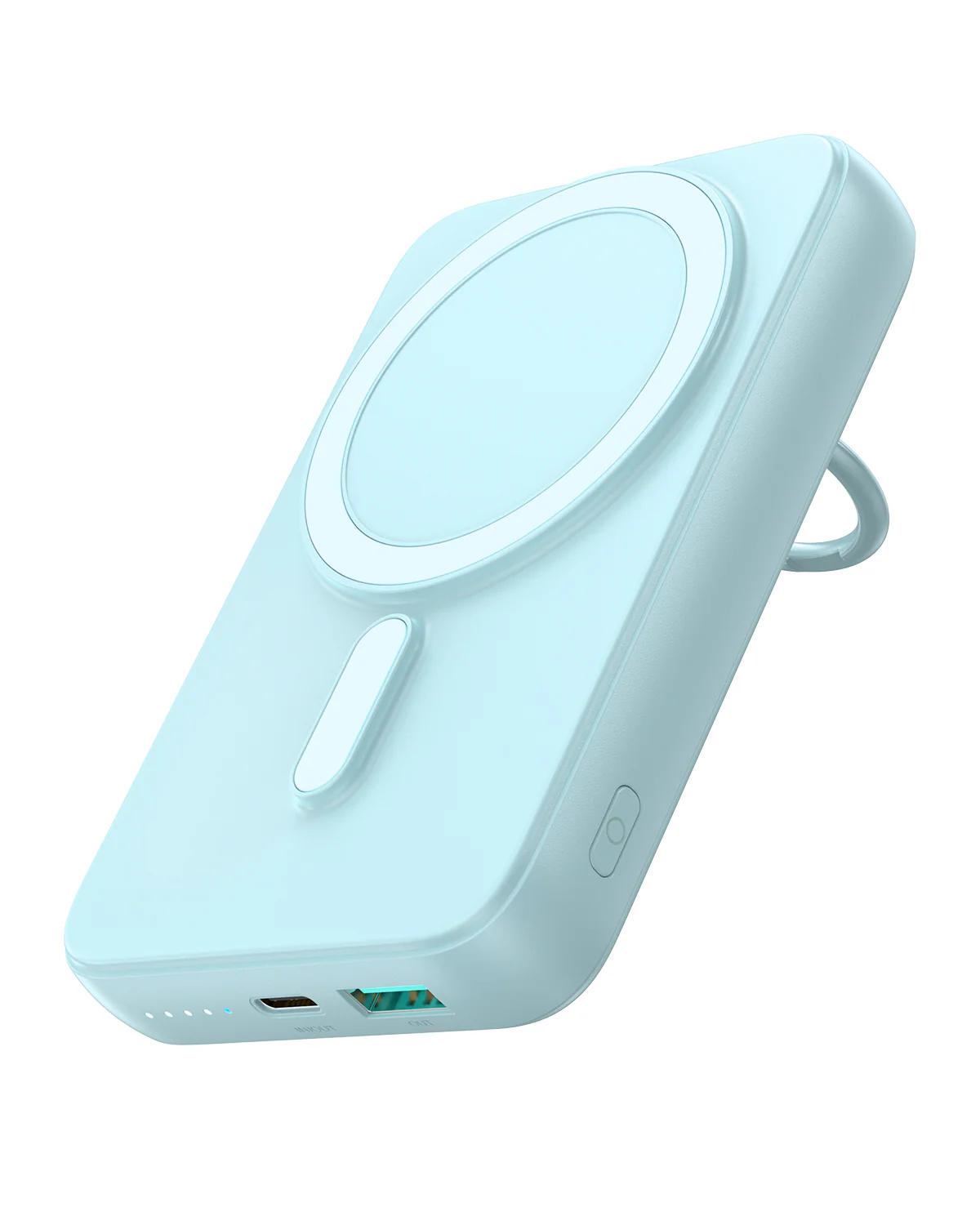 Blue_d8bb4128-e3b6-4426-9078-b8d85f9c05dc_1400x Joyroom JR-W050 20W 10000mah Magnetic Wireless Power Bank with Ring Holder - Image 3
