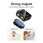 Hoco L17 wireless digital microphone dual magnetic lapel microphone (iP/Type-C) - Image 3