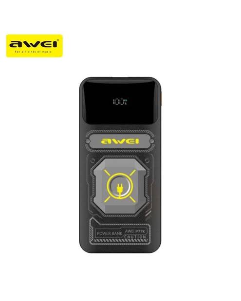 IMG_4674 Awei Powerbank 10000mAh 22.5W P77K Integrated Cable - Image 1