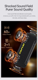 Awei Y1000  60w Stereo Sound Wireless Speaker - Image 2