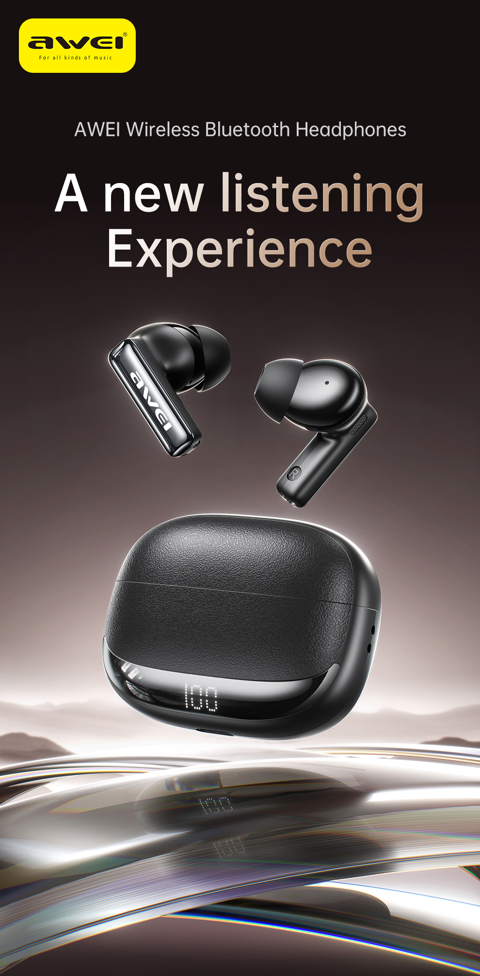 IMG_0676 AWEI TA19ANC Noise Cancelling Bluetooth Headphones - Image 1