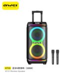 AWEI KT33 Bluetooth Speaker Troly with 2 Microphone - Image 3