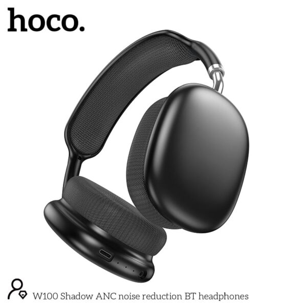 IMG_6494 Hoco W100 ANC Bluetooth Headphone - Image 1