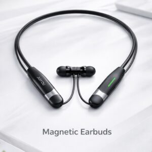 Jiayou Melody-5 Neck-Mounted Wireless Earphones – Hall Effect Switch, Bluetooth 6.0, 50H Playtime, 250mAh Battery