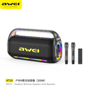 Awei KT19 200W Portable Bluetooth Party Speaker with Dual Microphones