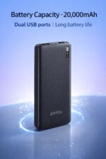 Jiayou Thunder-5 10000mAh Portable Slim Power Bank – 2.5A Fast Charging, Dual USB Output